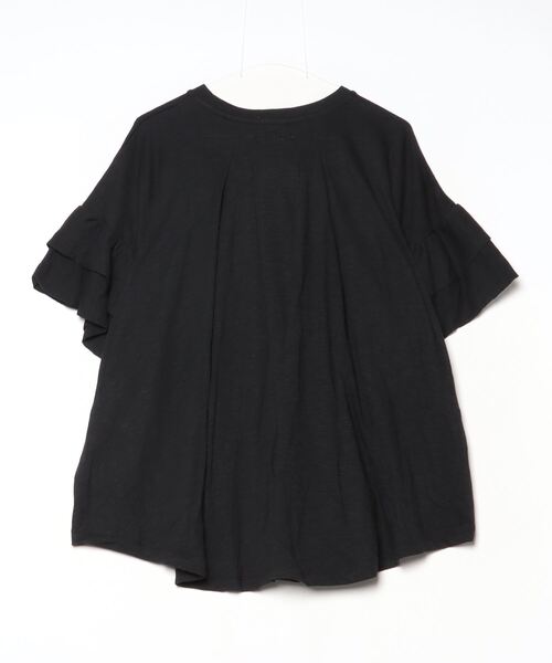 ROSE BUD(ローズバッド)の「FRILL BIG TEE(Tシャツ/カットソー・レディース・ブラック/ホワイト/カーキ・ONE SIZE)」の8枚目の写真