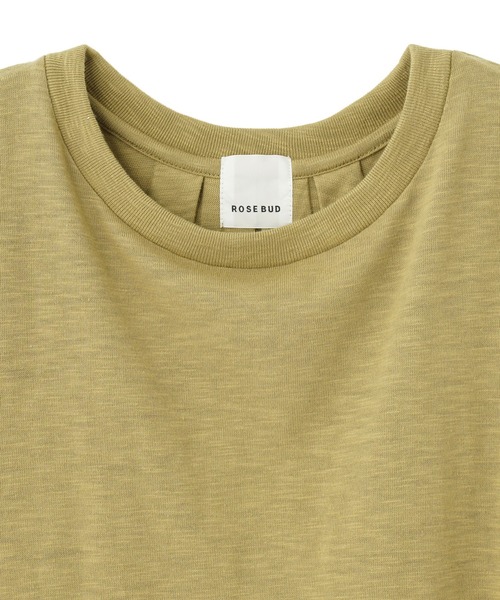 ROSE BUD(ローズバッド)の「FRILL BIG TEE(Tシャツ/カットソー・レディース・ブラック/ホワイト/カーキ・ONE SIZE)」の5枚目の写真