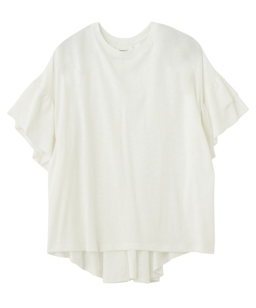 ROSE BUD(ローズバッド)の「FRILL BIG TEE(Tシャツ/カットソー・レディース・ブラック/ホワイト/カーキ・ONE SIZE)」の18枚目の写真