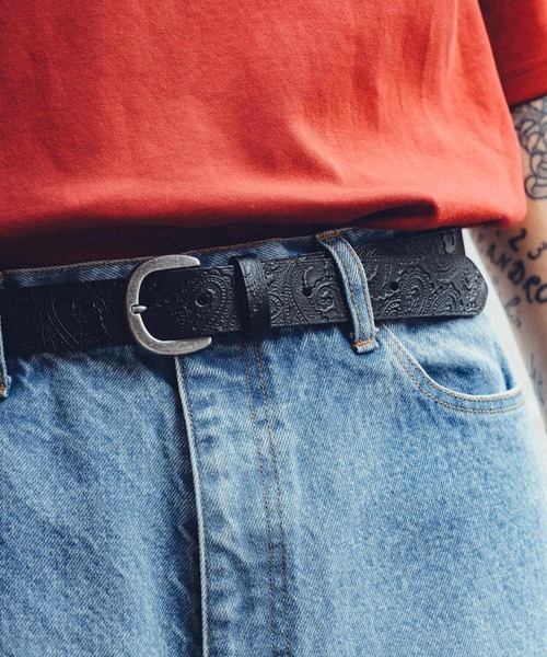 Subciety(サブサエティ)の「Paisley belt(ベルト・メンズ・ブラウン/ブラック・FREE)」の2枚目の写真