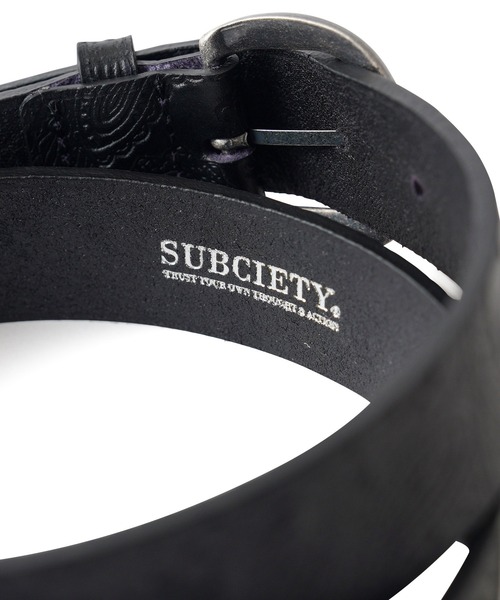 Subciety(サブサエティ)の「Paisley belt(ベルト・メンズ・ブラウン/ブラック・FREE)」の6枚目の写真