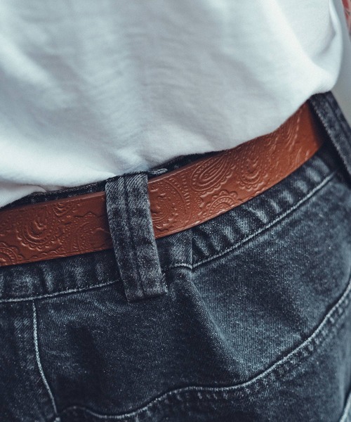Subciety(サブサエティ)の「Paisley belt(ベルト・メンズ・ブラウン/ブラック・FREE)」の21枚目の写真