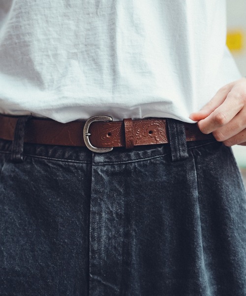 Subciety(サブサエティ)の「Paisley belt(ベルト・メンズ・ブラウン/ブラック・FREE)」の16枚目の写真