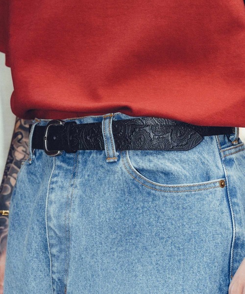 Subciety(サブサエティ)の「Paisley belt(ベルト・メンズ・ブラウン/ブラック・FREE)」の12枚目の写真