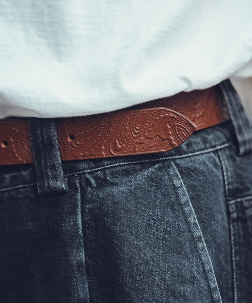 Subciety(サブサエティ)の「Paisley belt(ベルト・メンズ・ブラウン/ブラック・FREE)」の18枚目の写真