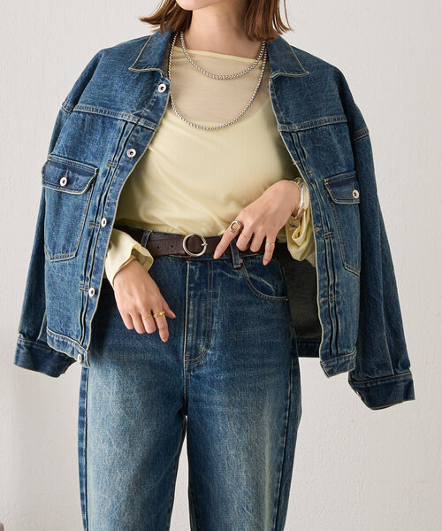 SHENERY（シーナリー）の「《新色登場！/程よいシアー感》レーヨン混シアープルオーバー（Tシャツ/カットソー・レディース・ライトグレー/イエロー/オフホワイト/グレイッシュベージュ/ブラック・FREE）」の5枚目の写真