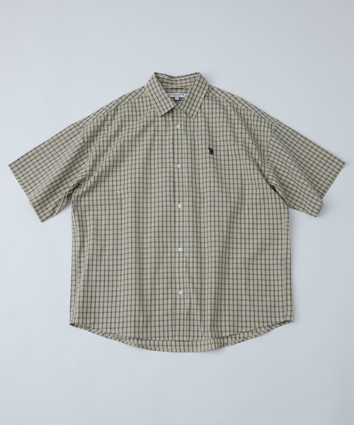 U.S. POLO ASSN.(ユーエスポロアッスン)の「U.S. POLO ASSN./ユーエスポロアッスン 別注 ワンポイント刺繍チェックショートスリーブシャツ(限定展開)(UNISEX)(シャツ/ブラウス・メンズ・ブラック/ブラック系その他/ネイビー/ベージュ/ホワイト系その他・SMALL/MEDIUM/LARGE)」の12枚目の写真