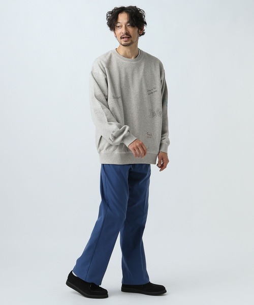 BAYFLOW（ベイフロー）の「[遊び心がかわいい]落書きプリントスウェットプルオーバー（スウェット・メンズ・チャコールグレー/グレー/アイボリー・MEDIUM/LARGE）」の21枚目の写真