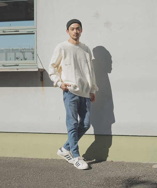 PENDLETON BAYFLOWコラボスウェット 未使用 セール】フラワーバックプリント長袖Tシャツ（スウェット