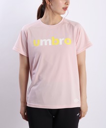 UMBRO（アンブロ）の「UMBRO / アンブロ レディース ハニカムメッシュ 半袖 ロゴTシャツ 吸水速乾 UVカット（Tシャツ/カットソー）」