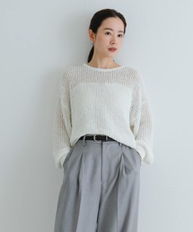 URBAN RESEARCH | 『WEB/一部店舗限定カラー』透かし柄ルーズニット(ニット/セーター)