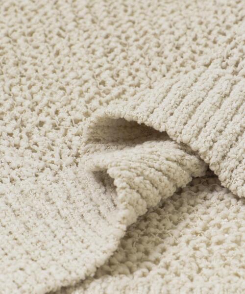 URBAN RESEARCH（アーバンリサーチ）の「『WEB/一部店舗限定カラー』透かし柄ルーズニット（ニット/セーター・レディース・ブラック/オフホワイト/アイボリー/グレー系その他・FREE）」の15枚目の写真