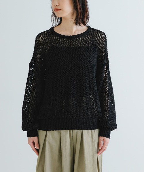 URBAN RESEARCH / アーバンリサーチ 『WEB/一部店舗限定カラー』透かし柄ルーズニット WEB/一部店舗限定カラー』透かし柄ルーズニット[URA5-22T014