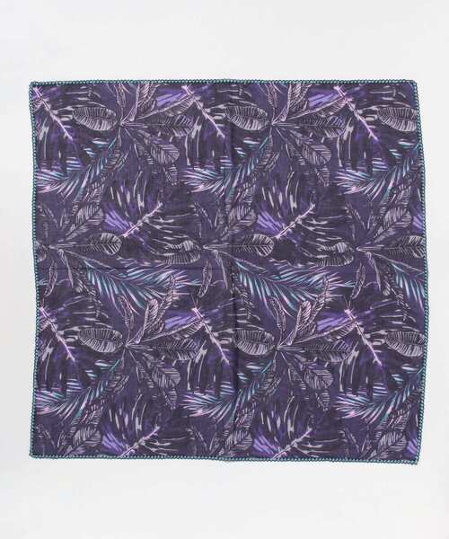 THROW（スロー）の「THROW　SASHA（バンダナ/スカーフ・レディース・ブラウン/ネイビー・ONE）」の3枚目の写真