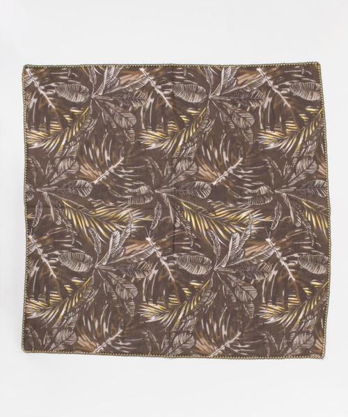 THROW（スロー）の「THROW　SASHA（バンダナ/スカーフ・レディース・ブラウン/ネイビー・ONE）」の4枚目の写真