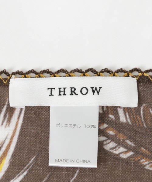 THROW（スロー）の「THROW　SASHA（バンダナ/スカーフ・レディース・ブラウン/ネイビー・ONE）」の7枚目の写真