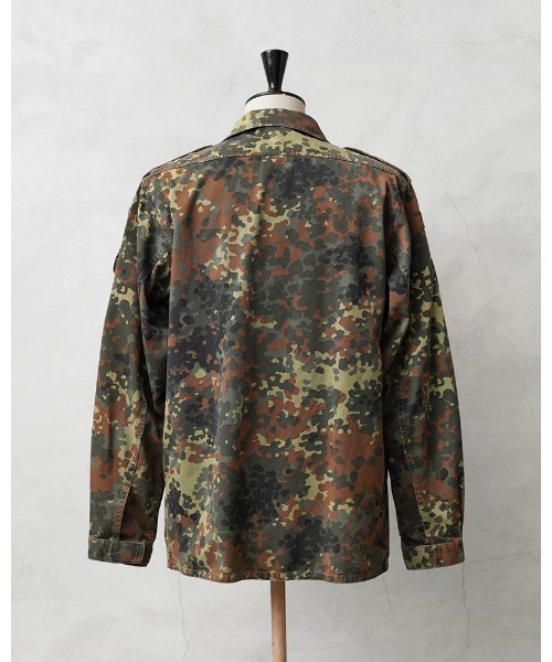 MILITARY（ミリタリー）の「《USED/古着》実物 USED ドイツ軍 フレクターカモ ジャケット（ミリタリージャケット・メンズ・カモフラージュ・M-Short/L-Regular/S-Short/M-Regular/S-Regular）」の4枚目の写真
