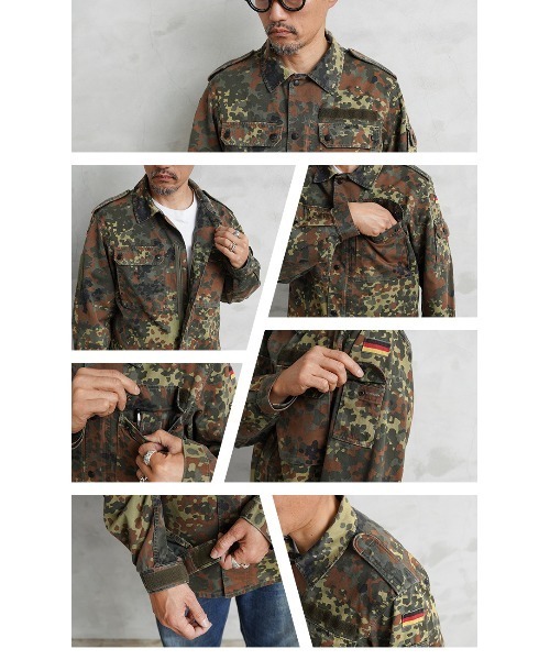USED/古着》実物 USED ドイツ軍 フレクターカモ ジャケット