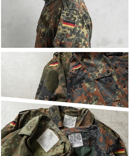 USED/古着》実物 USED ドイツ軍 フレクターカモ ジャケット