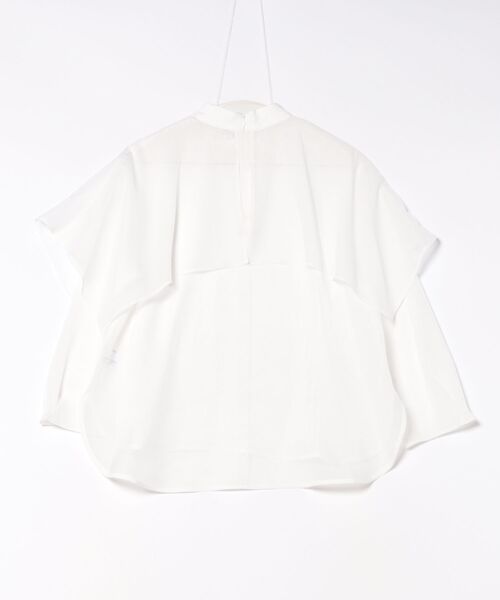 RAW FUDGE（ローファッジ）の「ハンカチーフヘムケープブラウス（シャツ/ブラウス・レディース・ホワイト/モカ/ブラック・M）」の6枚目の写真