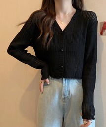 blackdia ocean エアリーVネックカーディガン