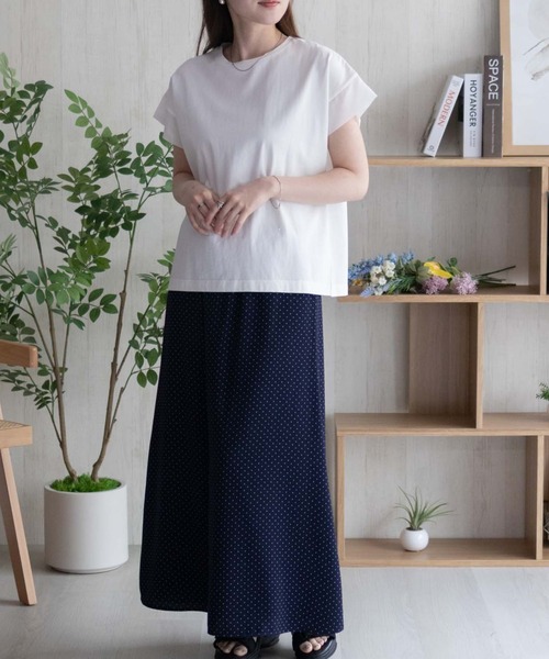 HusHusH（ハッシュアッシュ）の「HusHusH 袖切替プルオーバー（Tシャツ/カットソー・レディース・コーラルピンク/ブラック/サックスブルー/オフホワイト/チャコールグレー・M/L）」の21枚目の写真