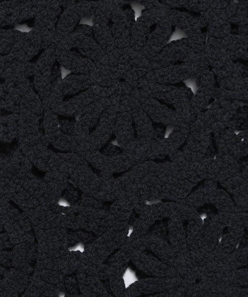 LOWRYS FARM（ローリーズファーム）の「クロシェ２ＷＡＹカーディガン　324470（カーディガン/ボレロ・レディース・ブラック/アイボリー/イエロー・FREE）」の16枚目の写真