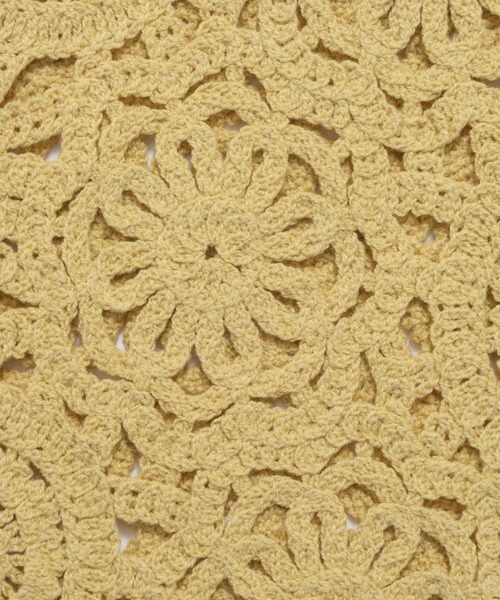 LOWRYS FARM（ローリーズファーム）の「クロシェ２ＷＡＹカーディガン　324470（カーディガン/ボレロ・レディース・ブラック/アイボリー/イエロー・FREE）」の17枚目の写真