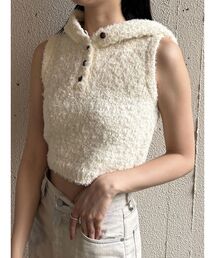EMODA | シャギーフードニットタンクトップ(ニット/セーター)