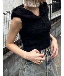 EMODA | シャギーフードニットタンクトップ(ニット/セーター)