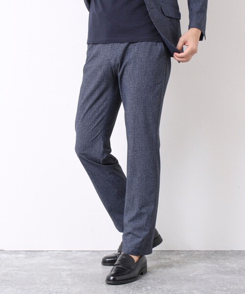 NOLLEY’S（ノーリーズ）の「《ビジカジ/セットアップ対応》接触冷感4WAYストレッチパンツ 25SS（その他パンツ・メンズ・ネイビー/グレー・S/M/L/XL）」の5枚目の写真