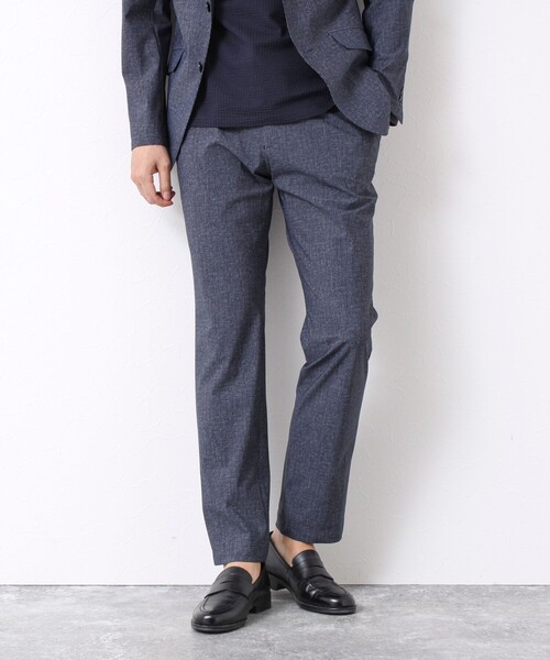 NOLLEY’S（ノーリーズ）の「《ビジカジ/セットアップ対応》接触冷感4WAYストレッチパンツ 25SS（その他パンツ・メンズ・ネイビー/グレー・S/M/L/XL）」の9枚目の写真