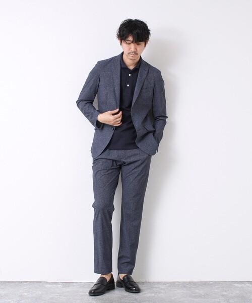 NOLLEY’S（ノーリーズ）の「《ビジカジ/セットアップ対応》接触冷感4WAYストレッチパンツ 25SS（その他パンツ・メンズ・ネイビー/グレー・S/M/L/XL）」の11枚目の写真