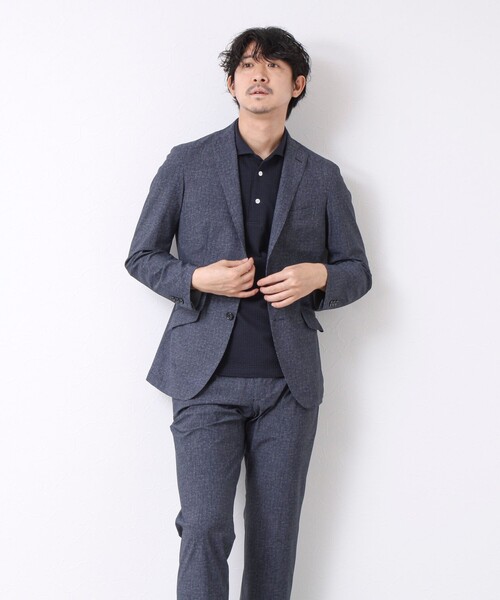 NOLLEY’S（ノーリーズ）の「《ビジカジ/セットアップ対応》接触冷感4WAYストレッチパンツ 25SS（その他パンツ・メンズ・ネイビー/グレー・S/M/L/XL）」の13枚目の写真