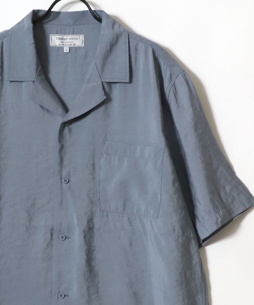 セール】Rayon Open Collar Shirt/接触冷感 オーバーサイズ