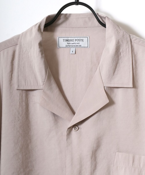 セール】Rayon Open Collar Shirt/接触冷感 オーバーサイズ