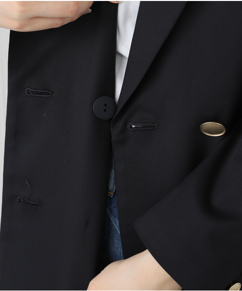 La TOTALITE(ラトータリテ)の「T/Rダブルブレストジャケット(テーラードジャケット・レディース・ベージュ/ネイビー・38/36/40)」の22枚目の写真