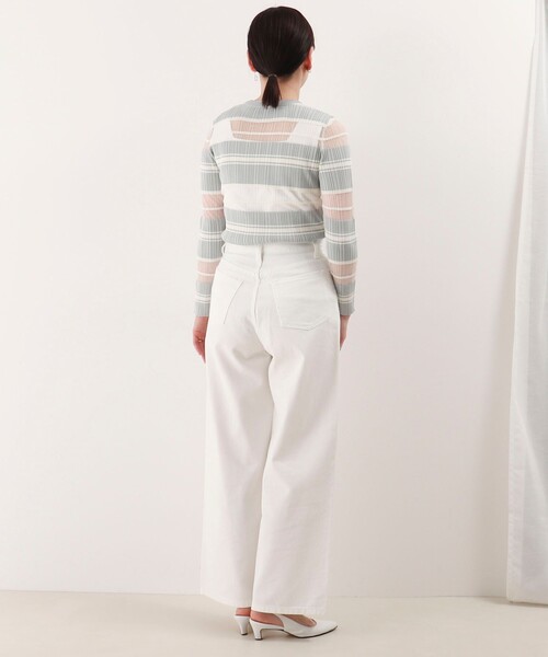 NOLLEY'S LIGHT(ノーリーズライト)の「11.25ozデニムバギーパンツ(デニムパンツ・レディース・ライトブルー/オフホワイト・38/36)」の8枚目の写真