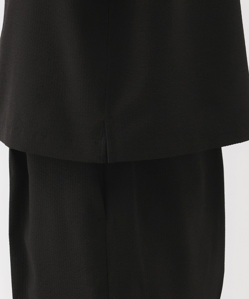 無印良品（ムジルシリョウヒン）の「婦人　風を通す　ストレッチサッカー　オープンカラー半袖シャツ（シャツ/ブラウス・レディース・ブルー系/オフホワイト/ブラック・XL/S/M/L）」の17枚目の写真