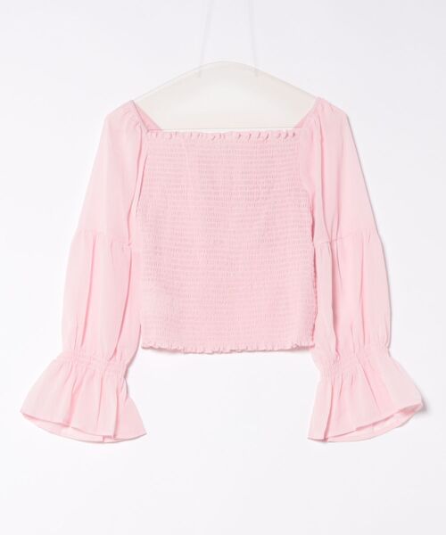 CERCA（チェルカ）の「Nia(ニア)/シースルーボリュームフリルブラウス（シャツ/ブラウス・レディース・ピンク/ホワイト・LARGE/SMALL/MEDIUM）」の16枚目の写真