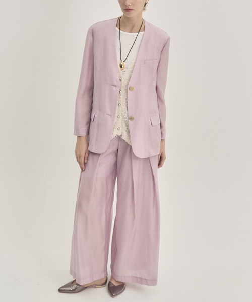 セール】Tung sheer jacket タングシアージャケット（テーラード