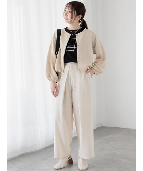 Te chichi TERRASSE（テチチテラス）の「箔ロゴプリントTシャツ（Tシャツ/カットソー・レディース・ブルー/オフホワイト/ブラック・F）」の7枚目の写真