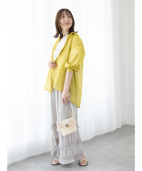 Te chichi TERRASSE（テチチテラス）の「箔ロゴプリントTシャツ（Tシャツ/カットソー・レディース・ブルー/オフホワイト/ブラック・F）」の10枚目の写真