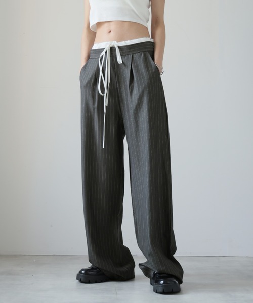 Ulysses（ユリシス）の「ダブルウエストレイヤードピンストライプ