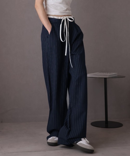 80s ピンストライプ スラックス ストライプスラックス グレー USA 80s ピンストライプ スラックス ストライプスラックス グレー