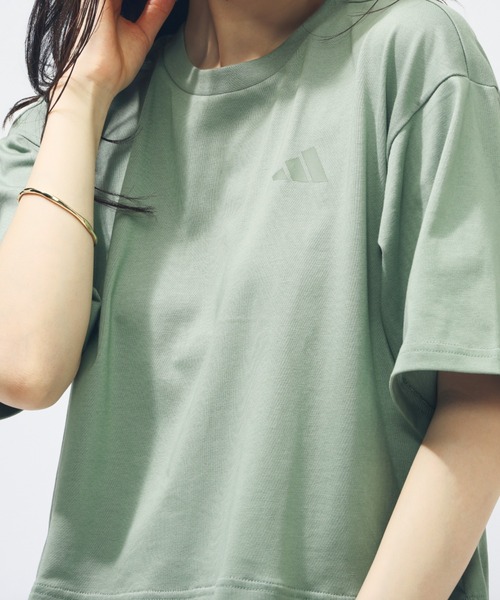 adidas（アディダス）の「【別注】アディダス adidas W LUX CA メッシュレイヤードTシャツ AP 限定コラボ（Tシャツ/カットソー・レディース・ブラウン/グリーン・S/M/L/XL）」の7枚目の写真