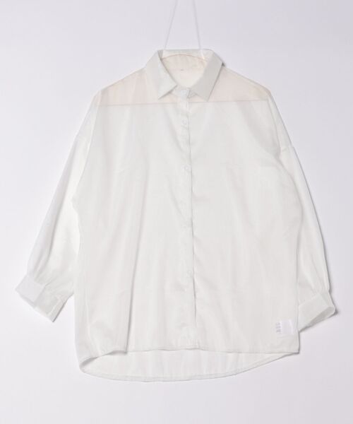 styiro（スタイロ）の「【10色展開】光沢感シアーボリュームカラーブラウスシャツ 冷房対策（シャツ/ブラウス・レディース・ブラック/ホワイト/グレー/ブルー/ピンク/パープル/オレンジ/クリーム/グリーン系その他/イエロー・FREE）」の13枚目の写真