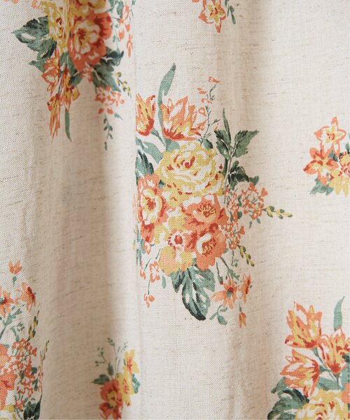 LBC（エルビーシー）の「リネン混ブーケプリントパフスリーブ（シャツ/ブラウス・レディース・オレンジ/ブルー・M）」の20枚目の写真