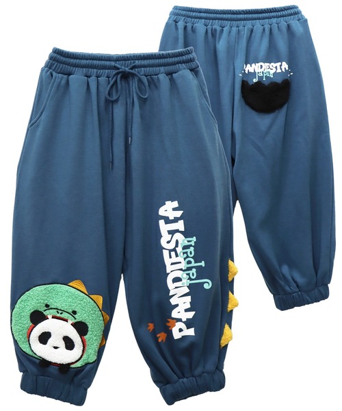 PANDIESTA（パンディエスタ）の「ダイナソーパンダ クロップドスウェットパンツ(M2)（その他パンツ・メンズ・アイボリー/チャコール/グリーン系その他・M/L/XL）」の3枚目の写真