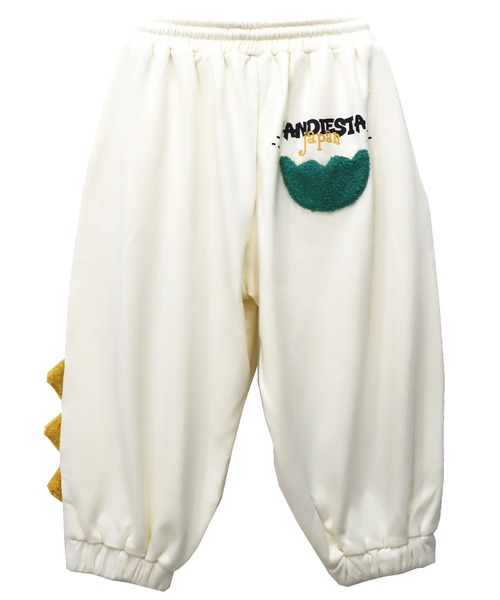 PANDIESTA（パンディエスタ）の「ダイナソーパンダ クロップドスウェットパンツ(M2)（その他パンツ・メンズ・アイボリー/チャコール/グリーン系その他・M/L/XL）」の4枚目の写真